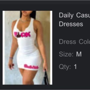 Daily Casual Slim Letter Print U Neck Mini White
Dress